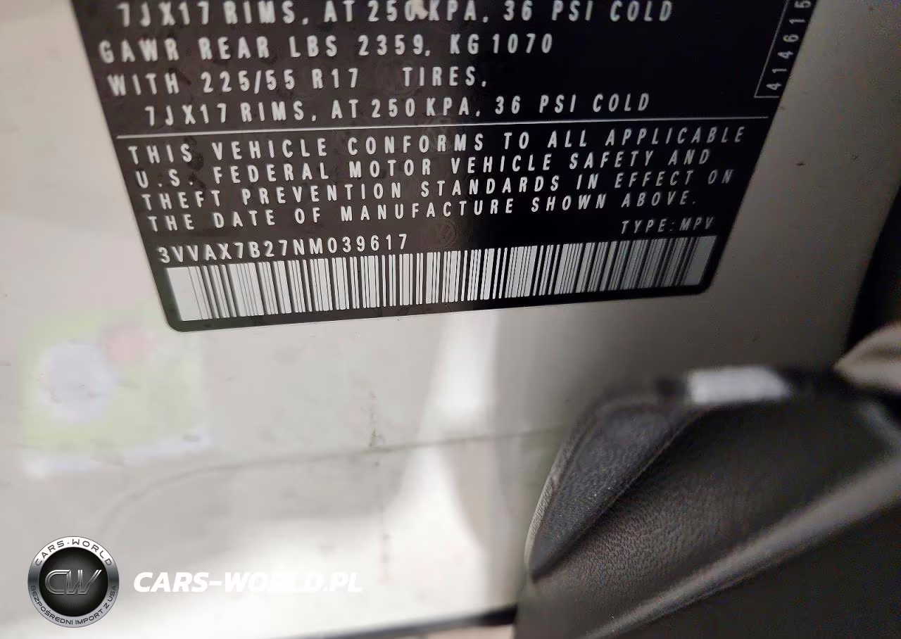 2022 Volkswagen Taos S VIN:3VVAX7B27NM039617 - 13