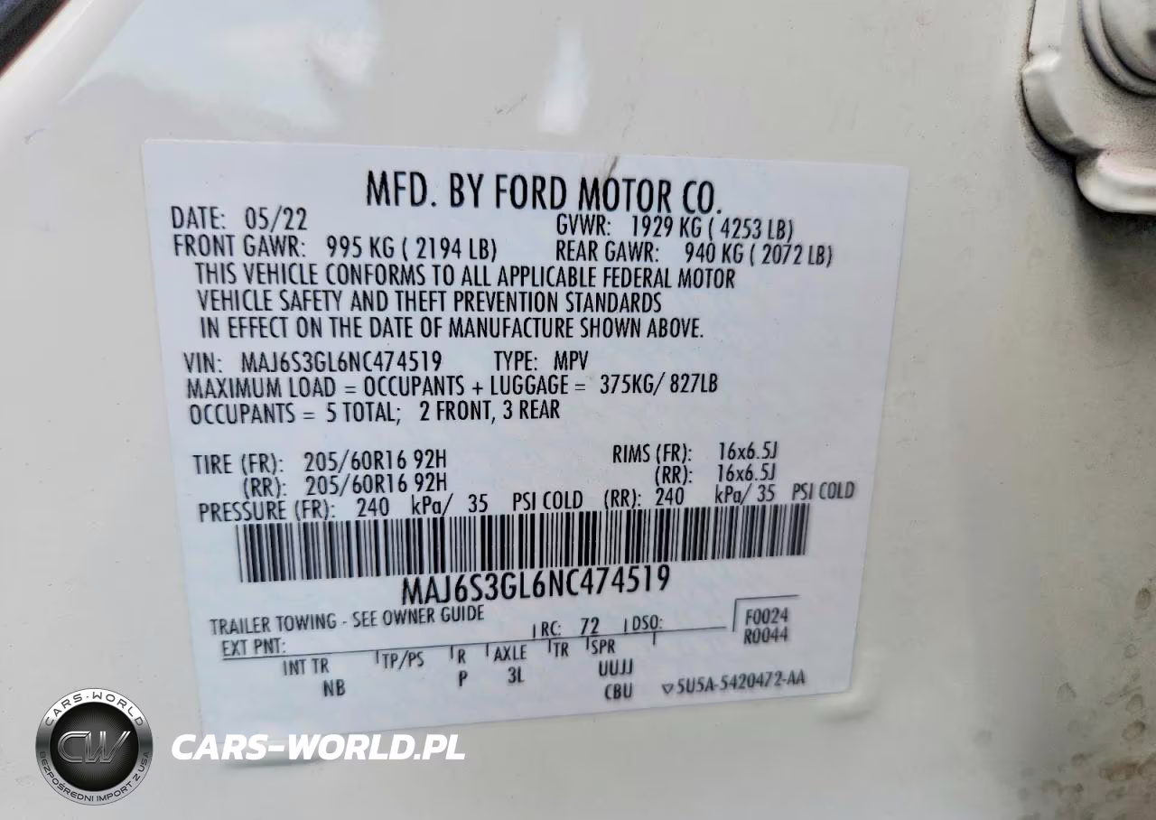 2022 Ford Ecosport Se VIN:MAJ6S3GL6NC474519 - 13