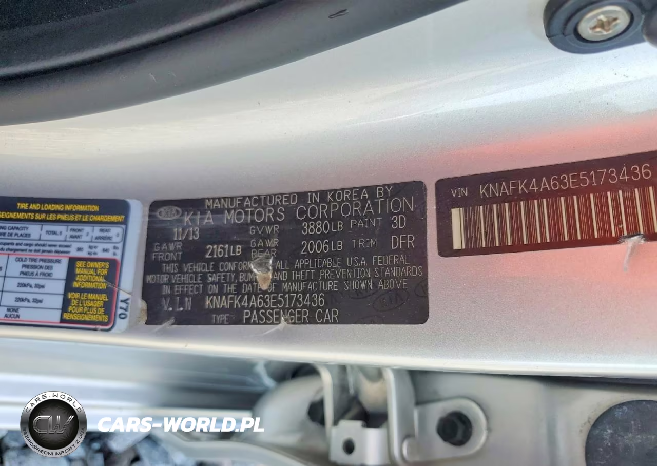 2014 Kia Forte Lx VIN:KNAFK4A63E5173436 - 12