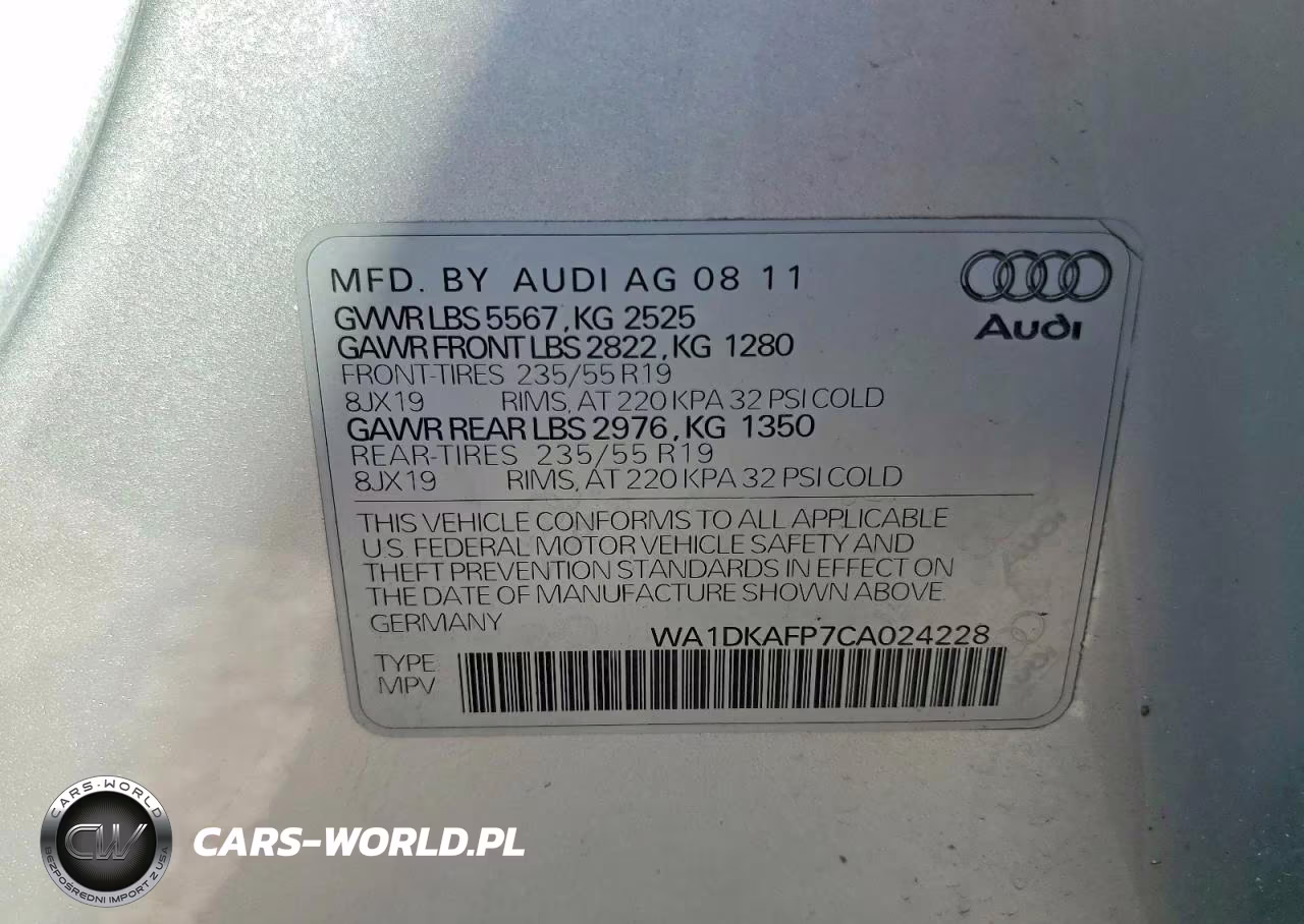 2012 Audi Q5 Premium Plus VIN:WA1DKAFP7CA024228 - 13