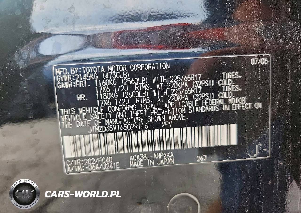 2006 Toyota Rav4 Base VIN:JTMZD35V165029116 - 13