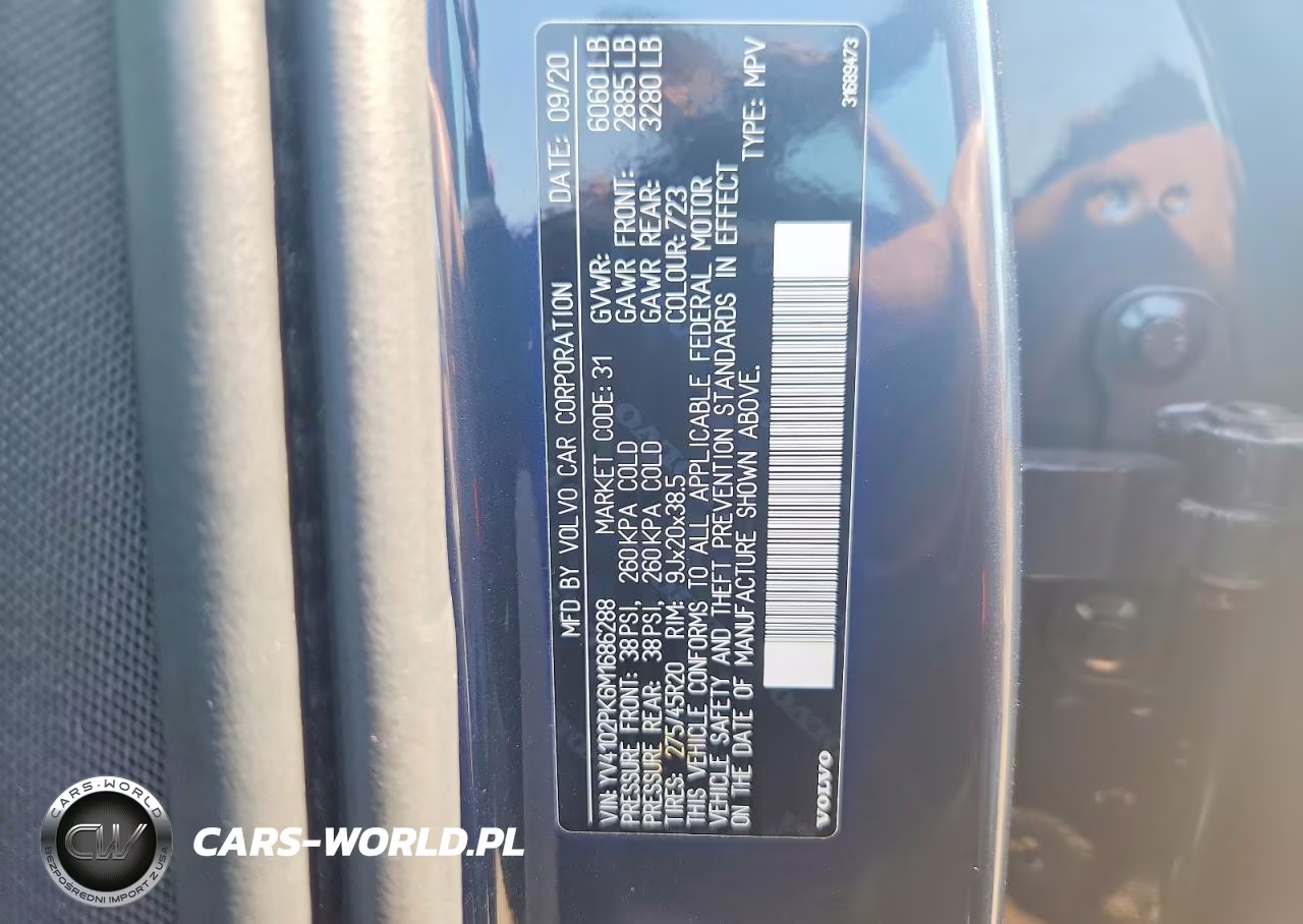 2021 Volvo Xc90 T5 Momentum VIN:YV4102PK6M1686288 - 12
