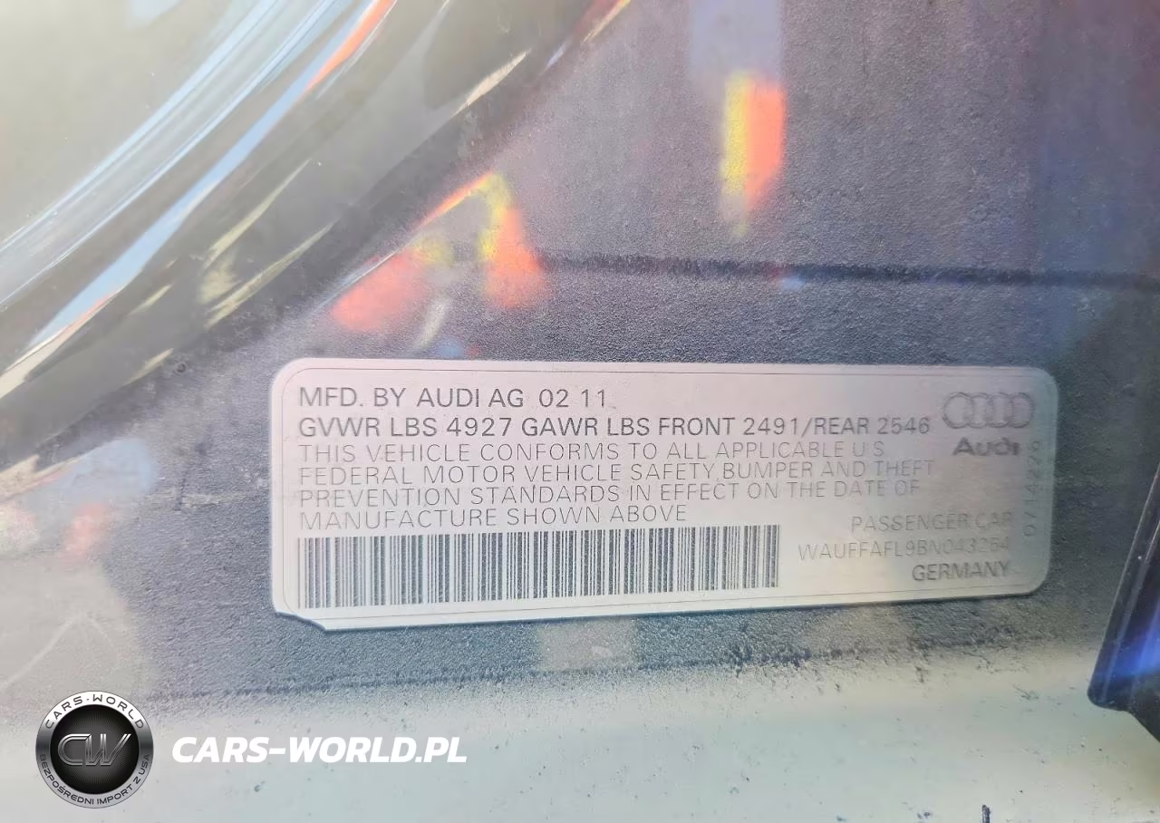 2011 Audi A4 Premium Plus VIN:WAUFFAFL9BN043254 - 13