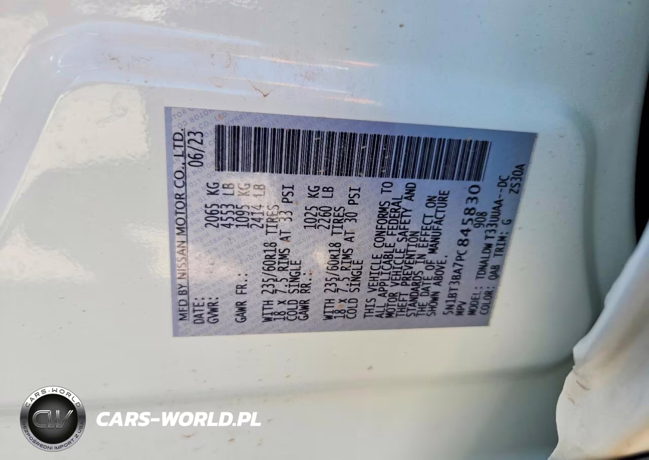 2023 Nissan Rogue Sv VIN:5N1BT3BA7PC845830 - 14