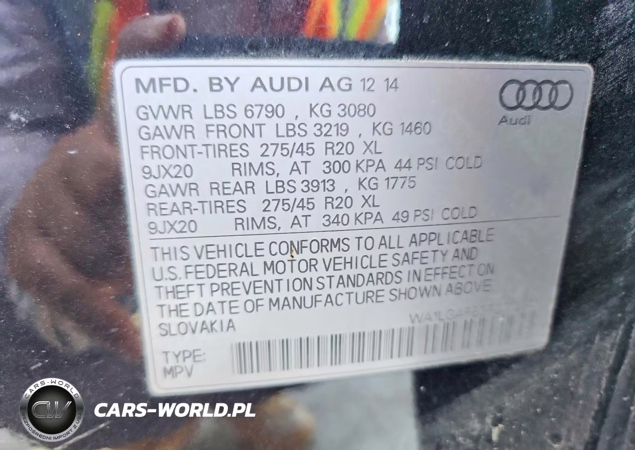 2015 Audi Q7 Premium Plus VIN:WA1LGAFE9FD012841 - 13