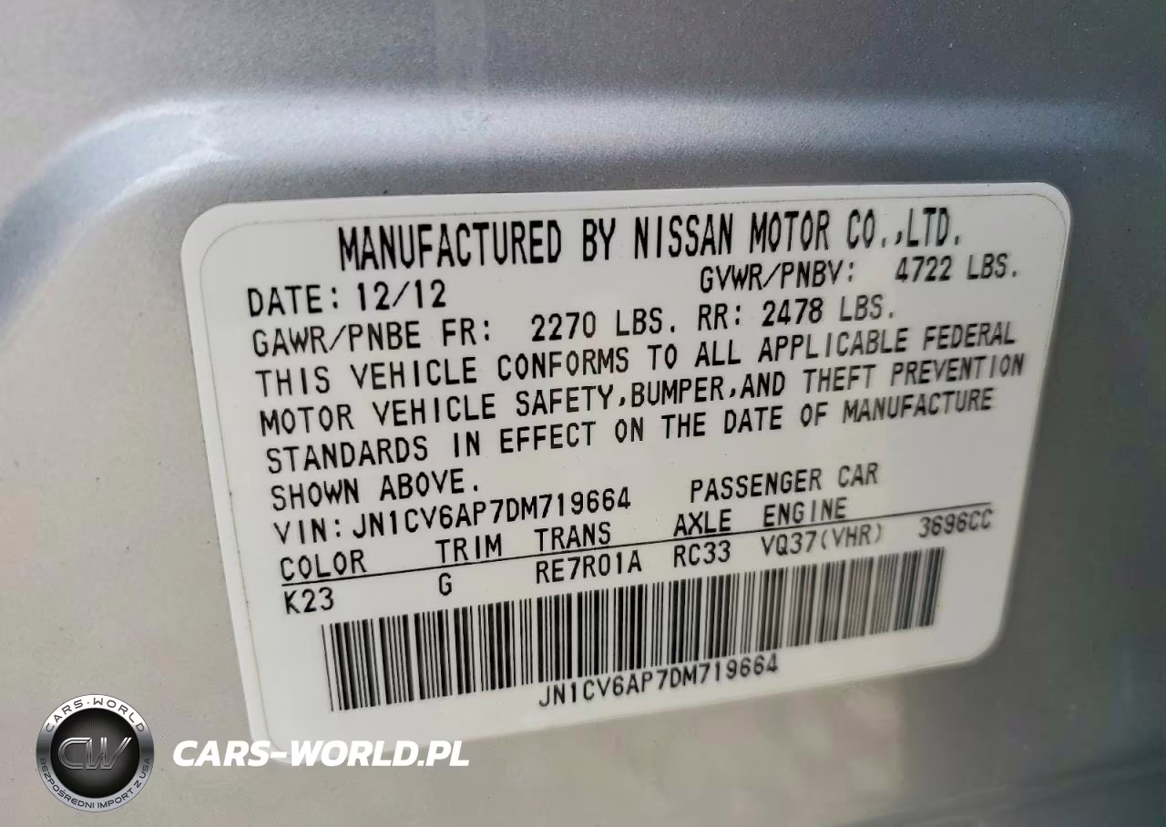 2013 Infiniti G37 Sedan Journey VIN:JN1CV6AP7DM719664 - 12