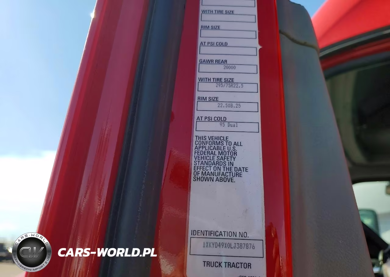 2020 Kenworth T680 Semi Truck VIN:1XKYD49X0LJ387876 - 11