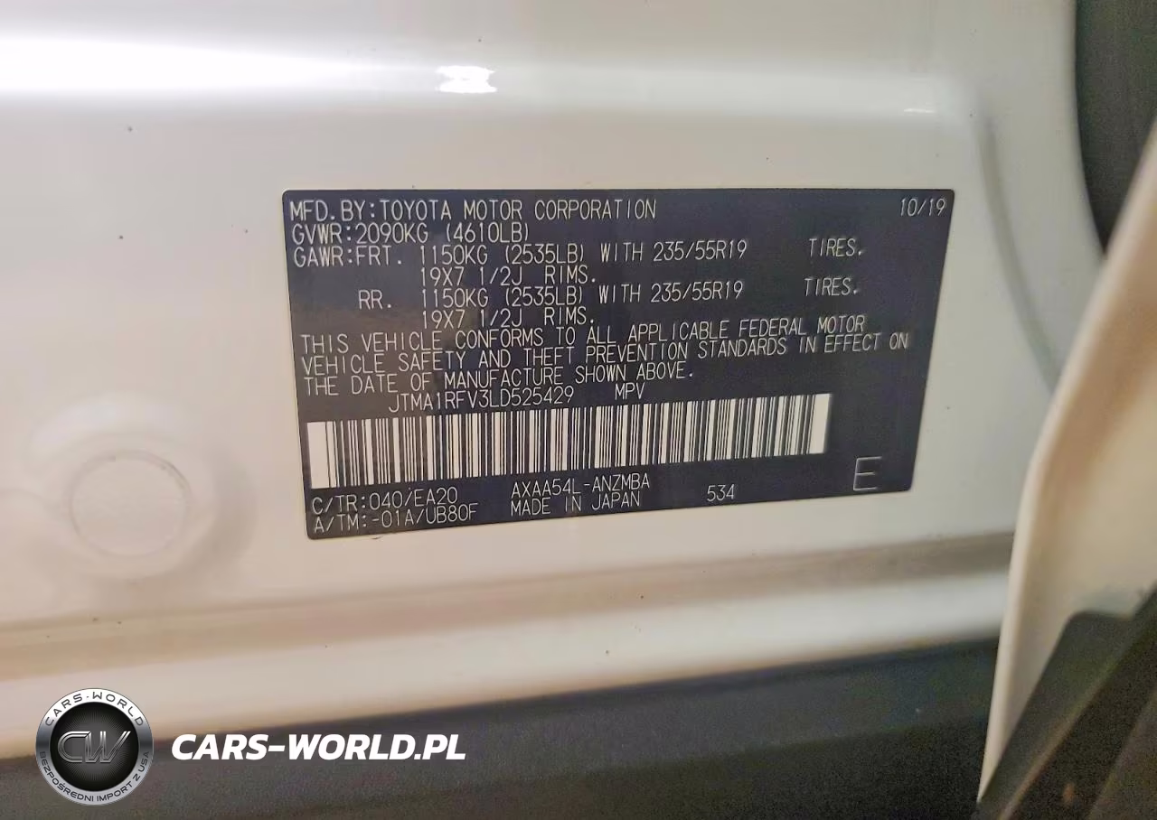 2020 Toyota Rav4 Xle Premium VIN:JTMA1RFV3LD525429 - 13