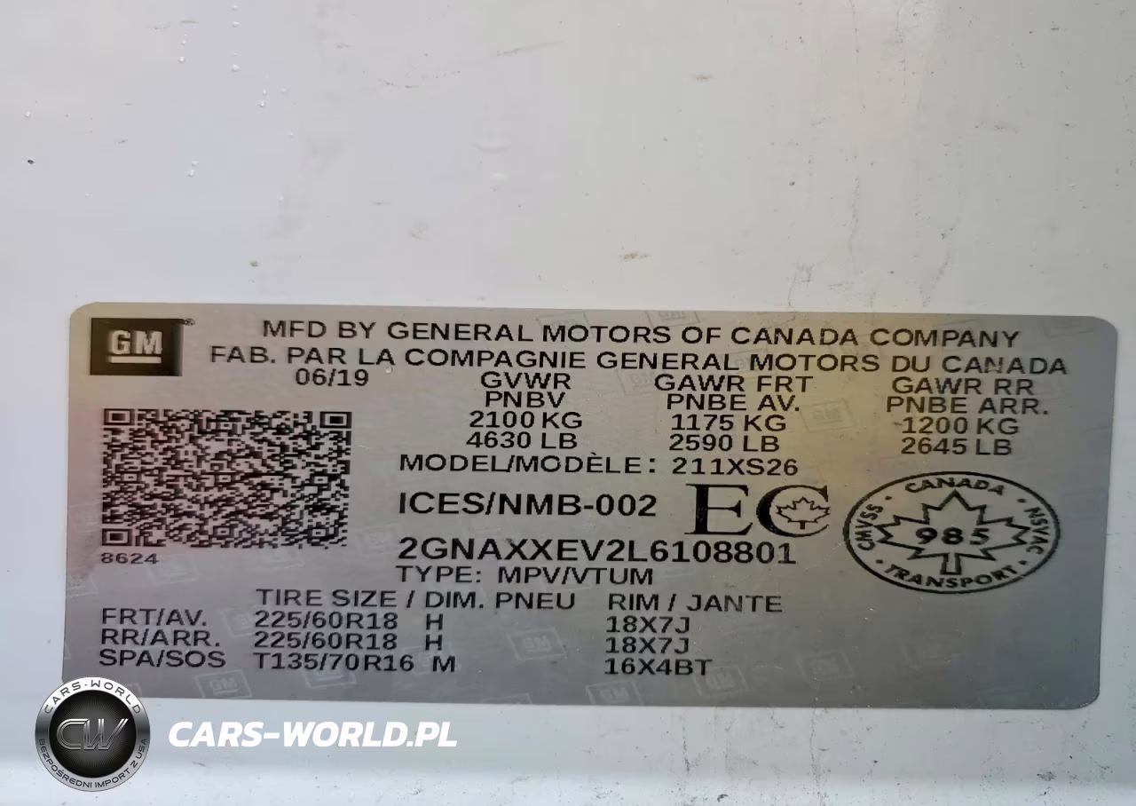 2020 Chevrolet Equinox Premier VIN:2GNAXXEV2L6108801 - 13