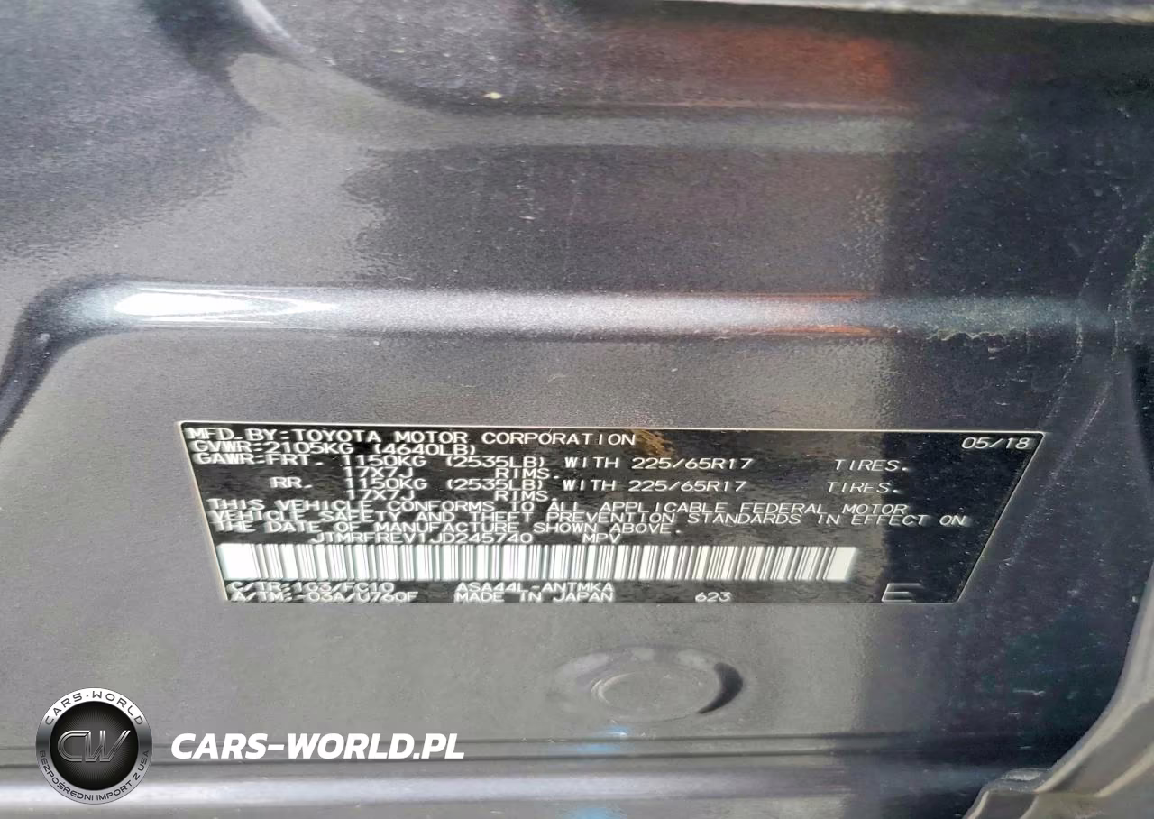2018 Toyota Rav4 Xle VIN:JTMRFREV1JD245740 - 13