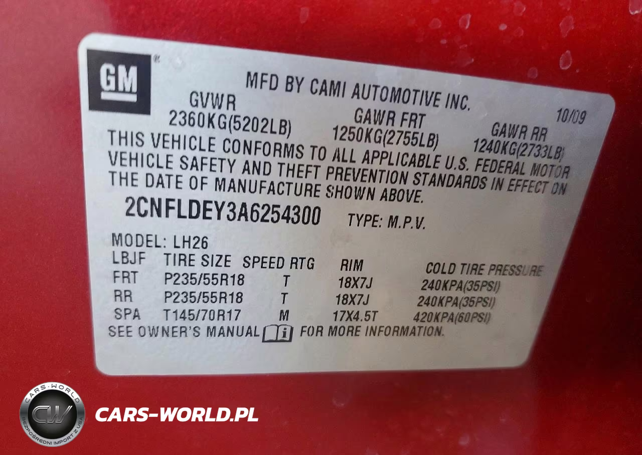 2010 Chevrolet Equinox Lt VIN:2CNFLDEY3A6254300 - 13