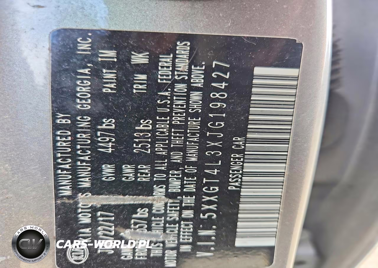 2018 Kia Optima Lx VIN:5XXGT4L3XJG198427 - 12