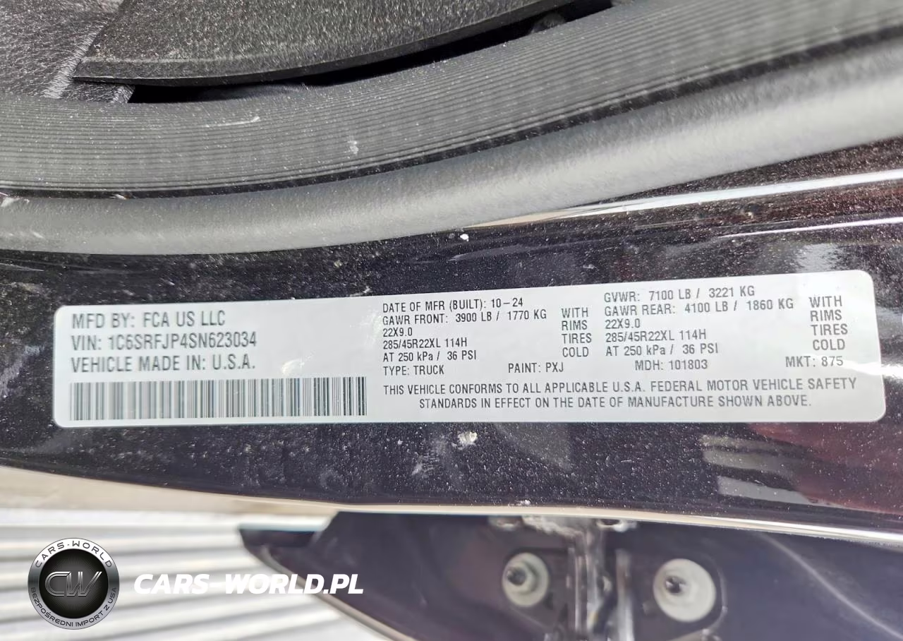 2025 Ram 1500 Laramie VIN:1C6SRFJP4SN623034 - 12