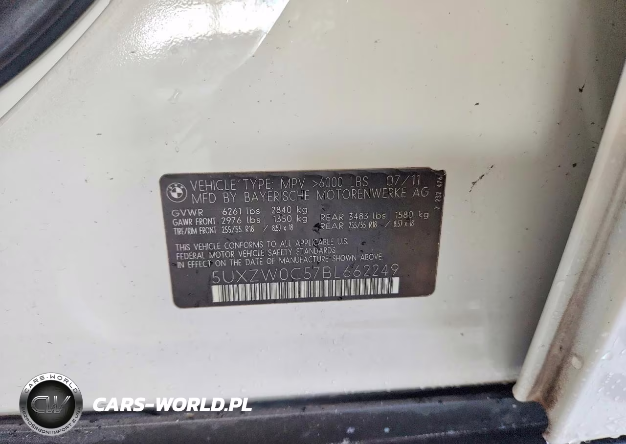 2011 BMW X5 xDrive35D VIN:5UXZW0C57BL662249 - 13