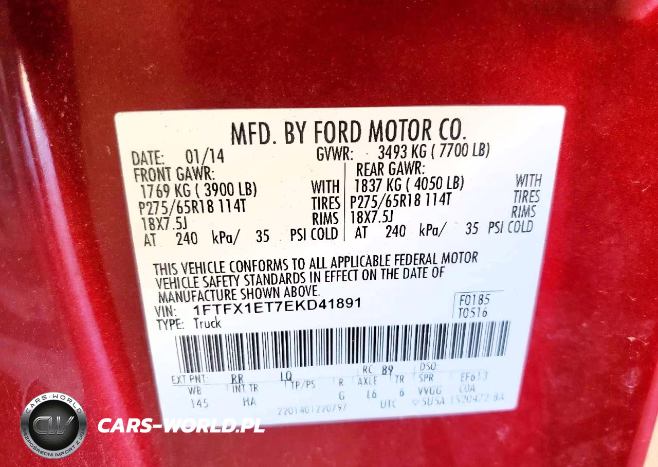 2014 Ford F150 Super Cab VIN:1FTFX1ET7EKD41891 - 12