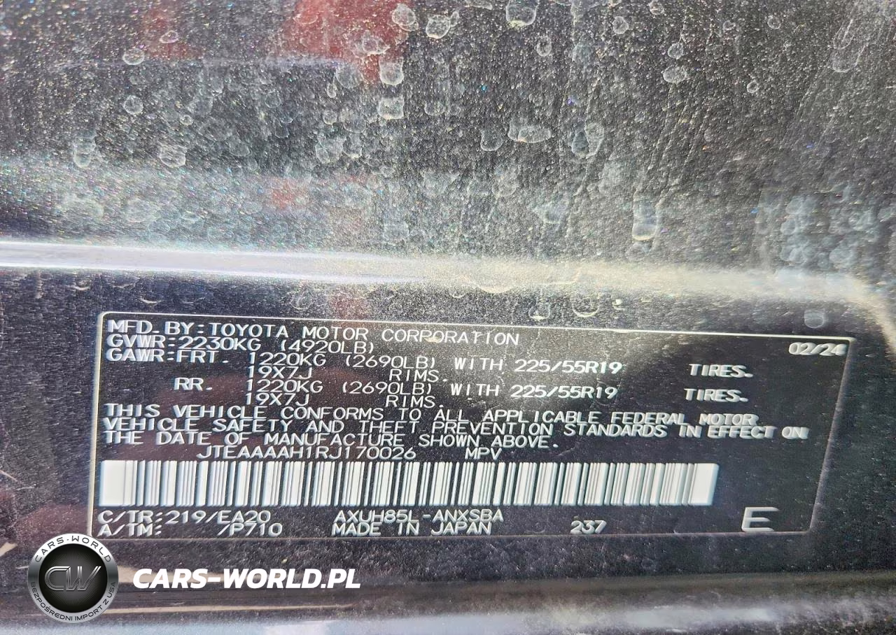 2024 Toyota Venza Limited VIN:JTEAAAAH1RJ170026 - 13