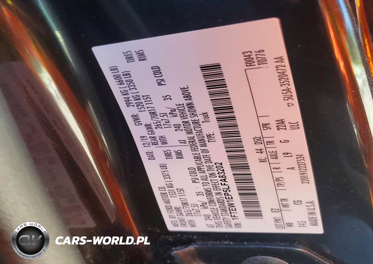 2020 Ford F150 Supercrew VIN:1FTEW1EP5LFA83202 - 12