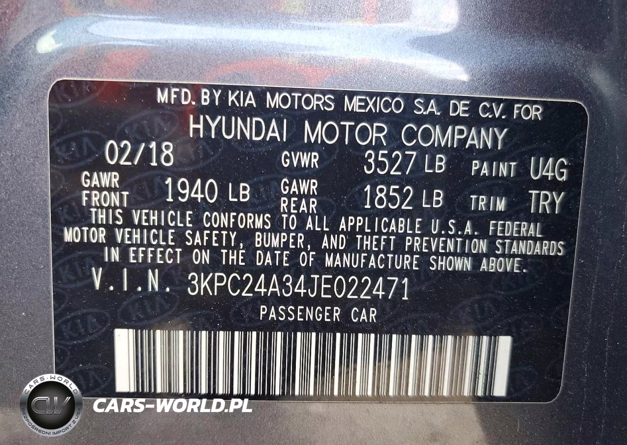 2018 Hyundai Accent Se VIN:3KPC24A34JE022471 - 13