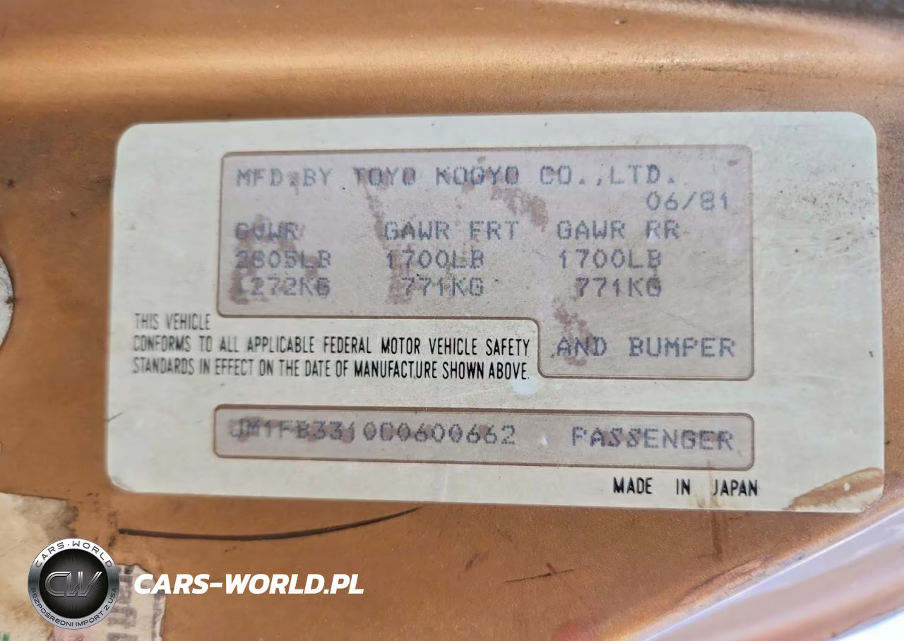 1982 Mazda Rx7 VIN:JM1FB3310C0600662 - 12