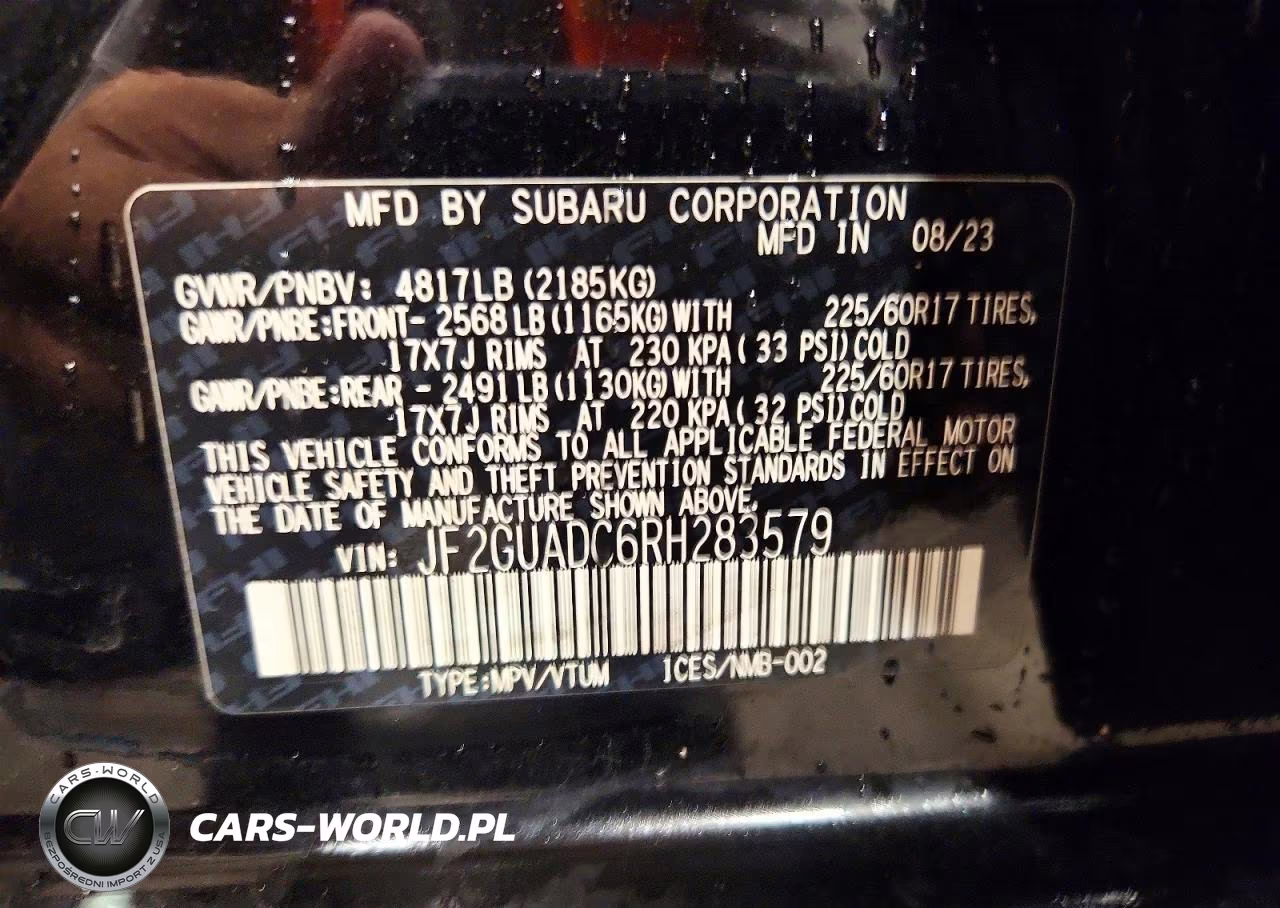 2024 Subaru Crosstrek Premium VIN:JF2GUADC6RH283579 - 13