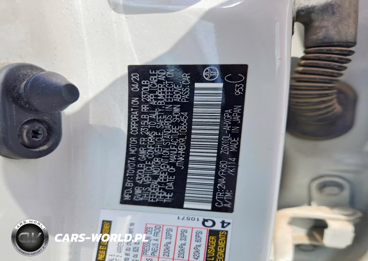 2020 Toyota C-Hr Xle VIN:JTNKHMBX9L1086454 - 12