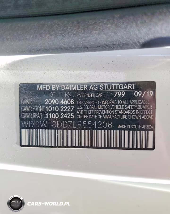 2020 Mercedes-Benz C 300 VIN:WDDWF8DB7LR554208 - 12