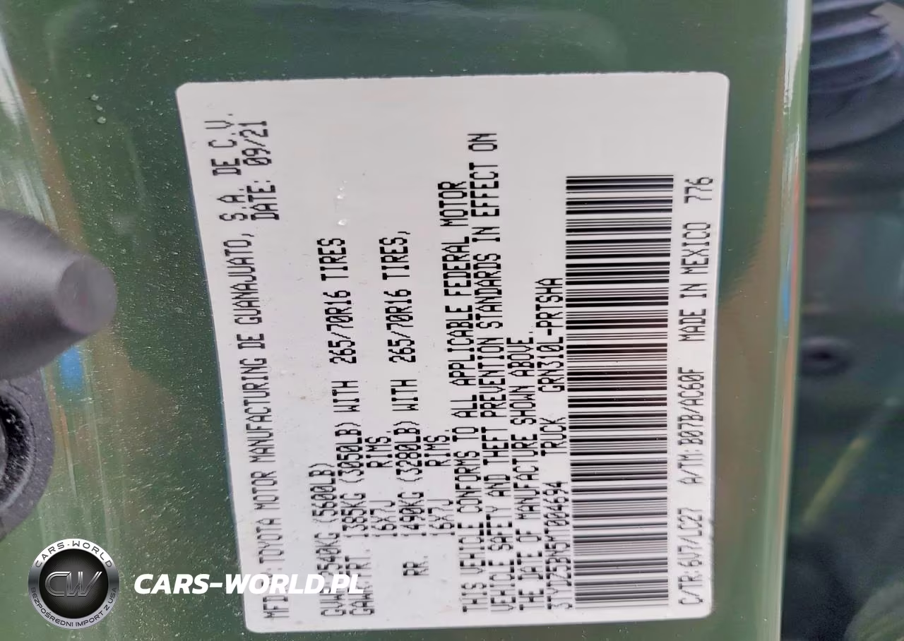 2021 Toyota Tacoma Trd Off-Road VIN:3TYDZ5BN5MT004694 - 12