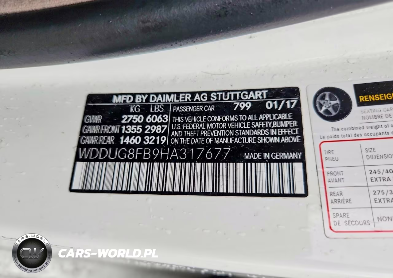 2017 Mercedes-Benz S 550 4Matic VIN:WDDUG8FB9HA317677 - 13