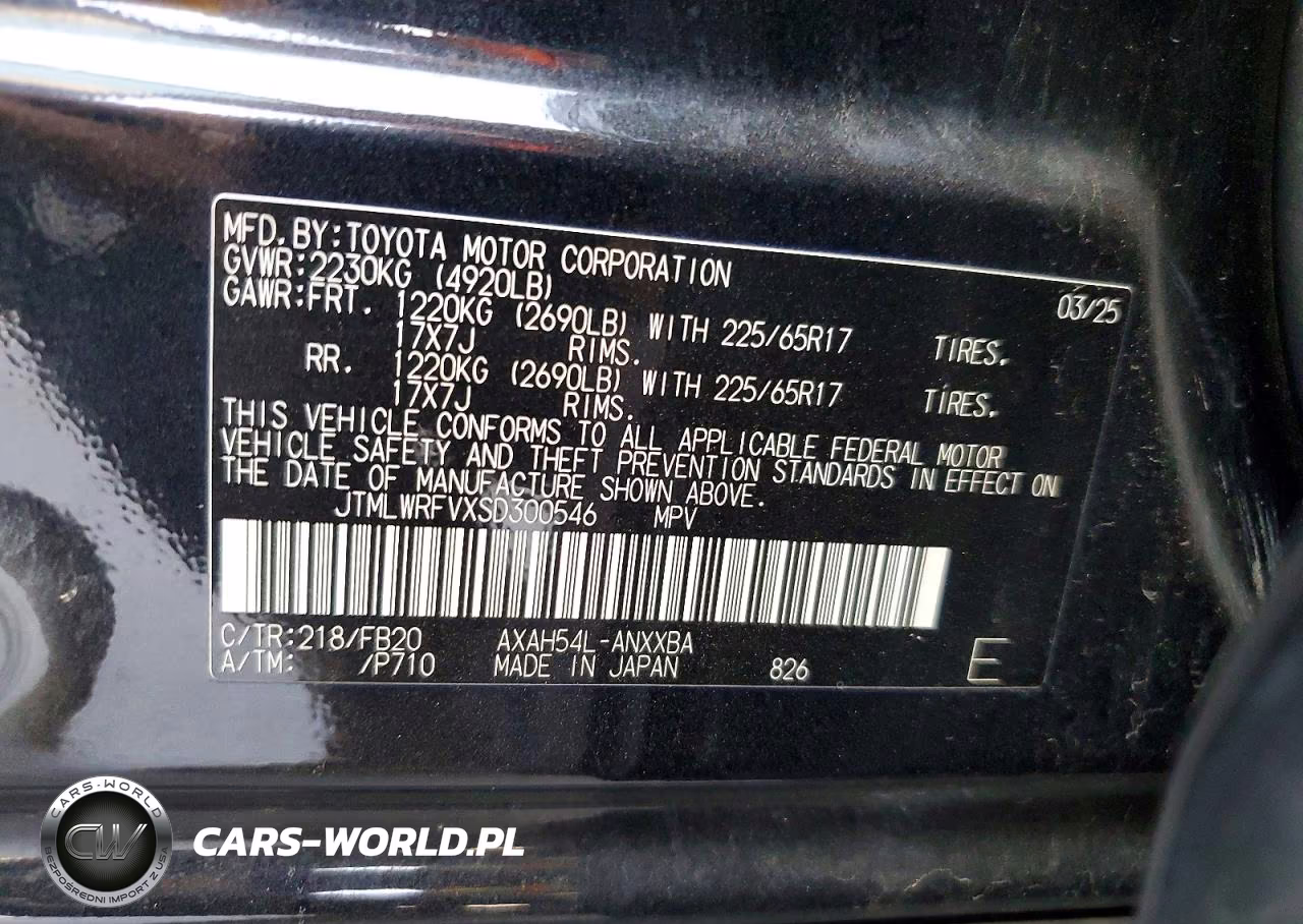 2025 Toyota Rav4 Le VIN:JTMLWRFVXSD300546 - 13