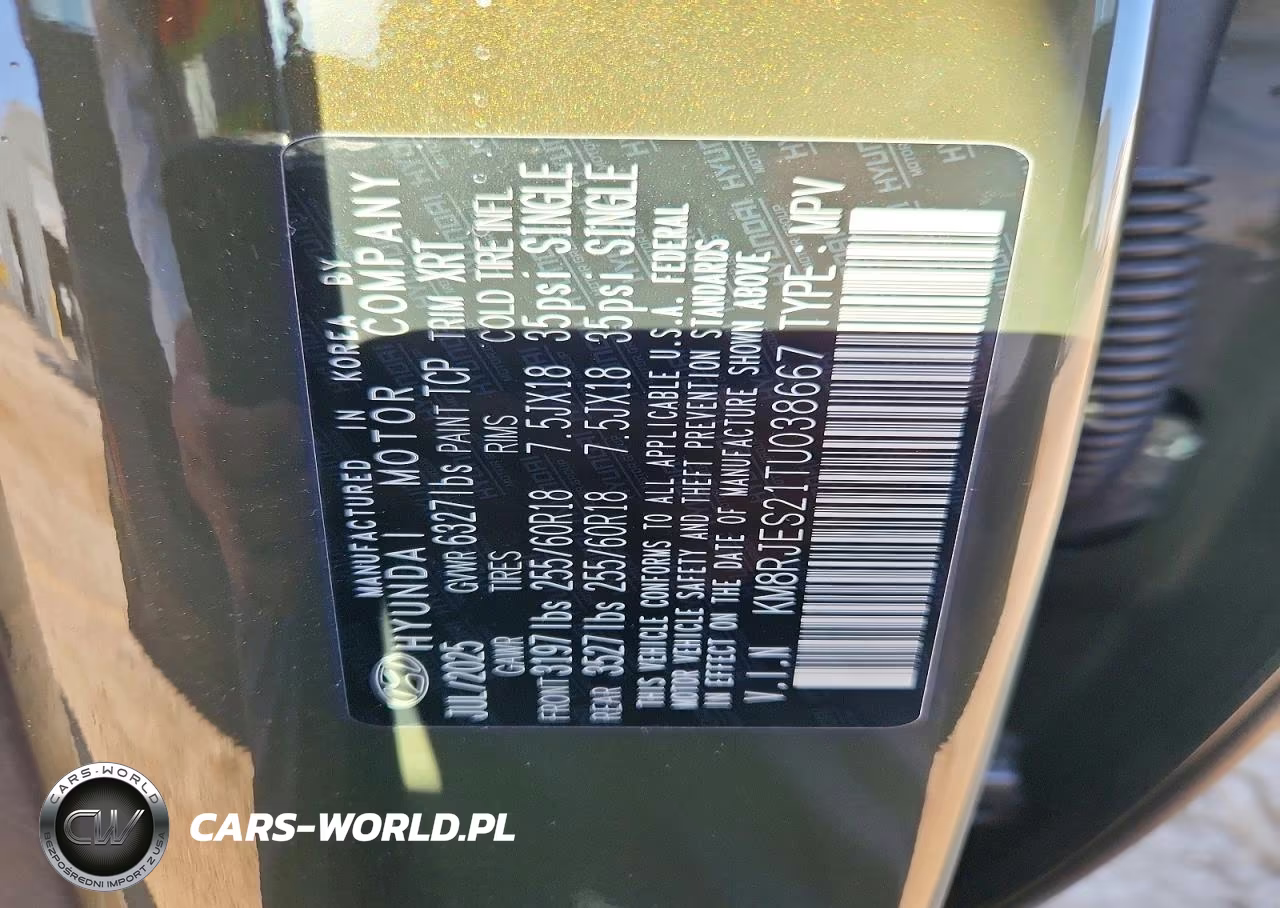 2026 Hyundai Palisade Xrt Pro VIN:KM8RJES21TU038667 - 13