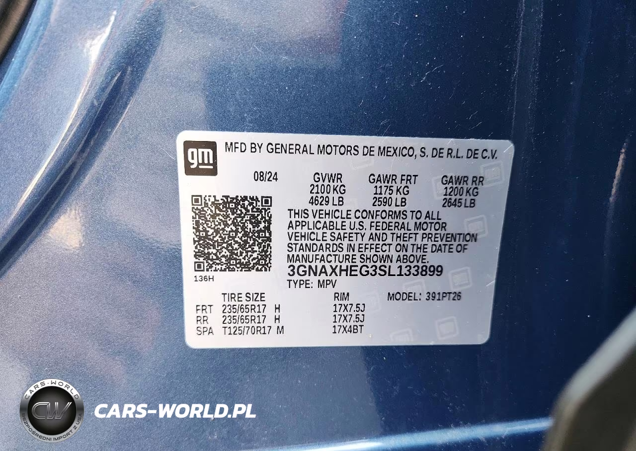 2025 Chevrolet Equinox Lt VIN:3GNAXHEG3SL133899 - 13