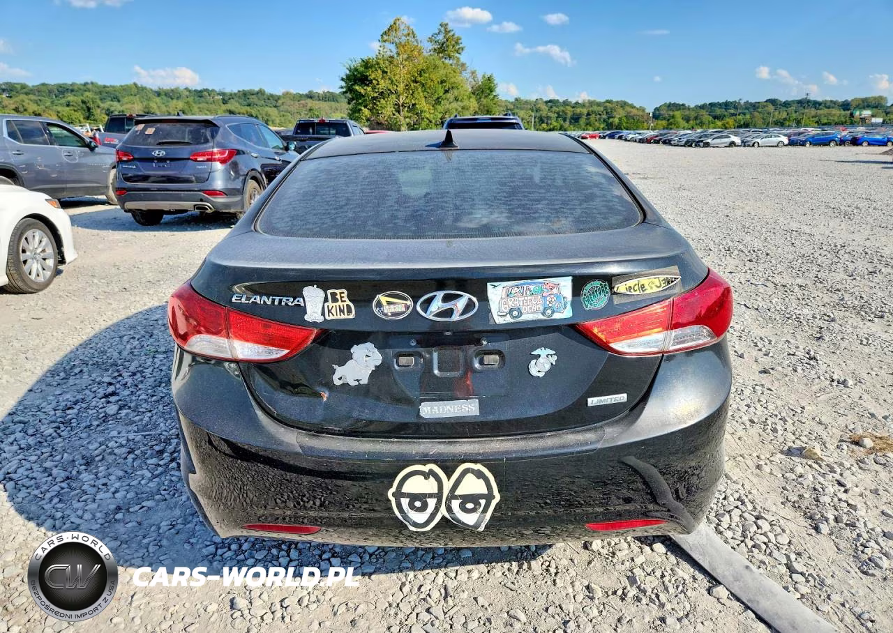 2013 Hyundai Elantra Limited VIN:KMHDH4AE1DU486615 - 6