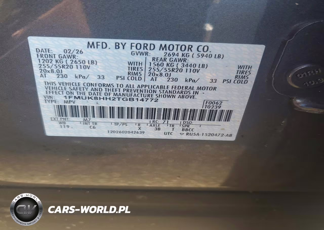 2026 Ford Explorer Platinum VIN:1FMUK8HH2TGB14772 - 13