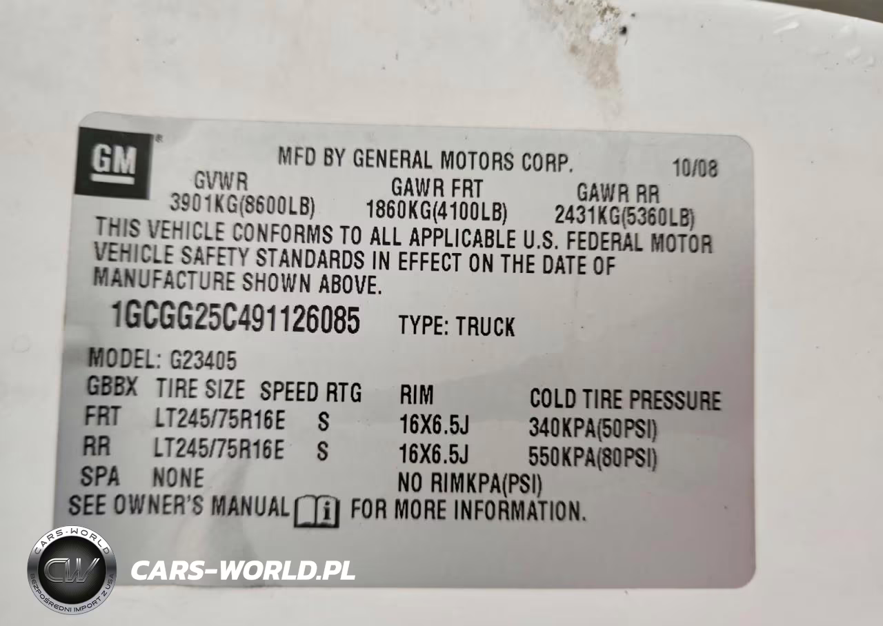 2009 Chevrolet Express 2500 Delivery Van VIN:1GCGG25C491126085 - 13