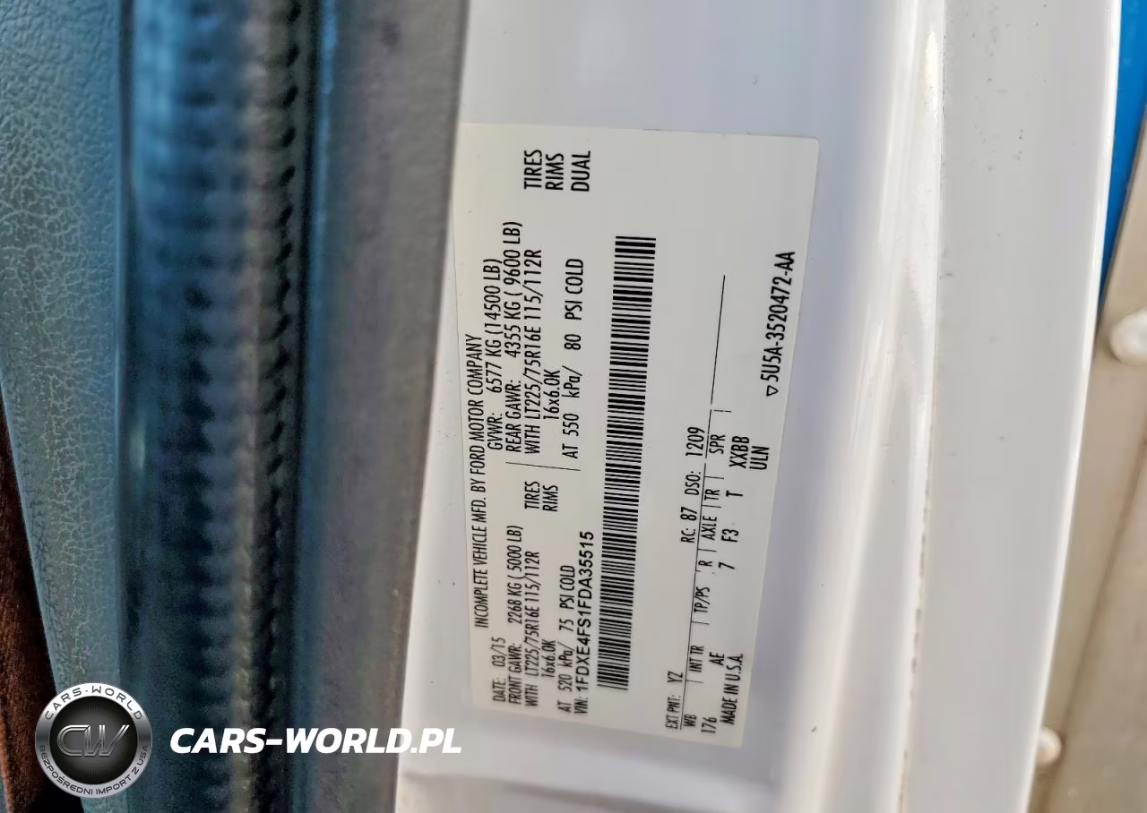 2015 Ford E450 Box Truck VIN:1FDXE4FS1FDA35515 - 12