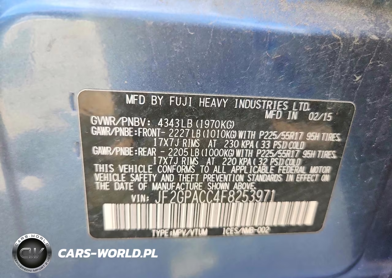 2015 Subaru Xv Crosstrek 2.0 Premium VIN:JF2GPACC4F8253971 - 13