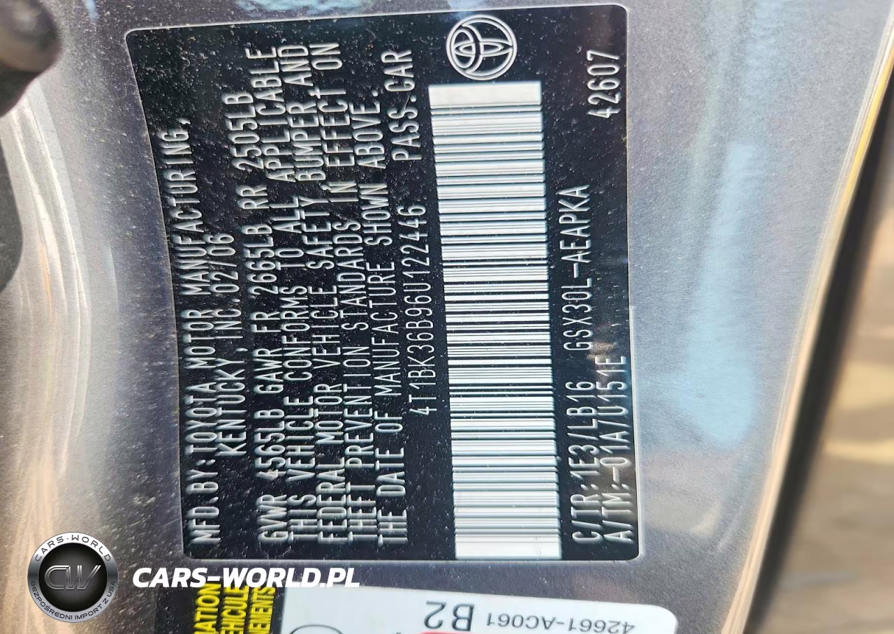 2006 Toyota Avalon Limited VIN:4T1BK36B96U122446 - 12