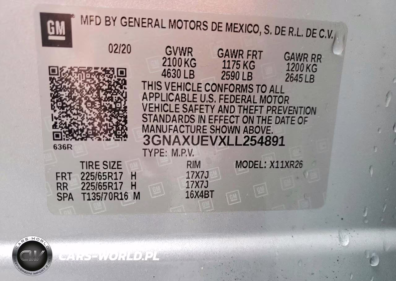 2020 Chevrolet Equinox Lt VIN:3GNAXUEVXLL254891 - 13