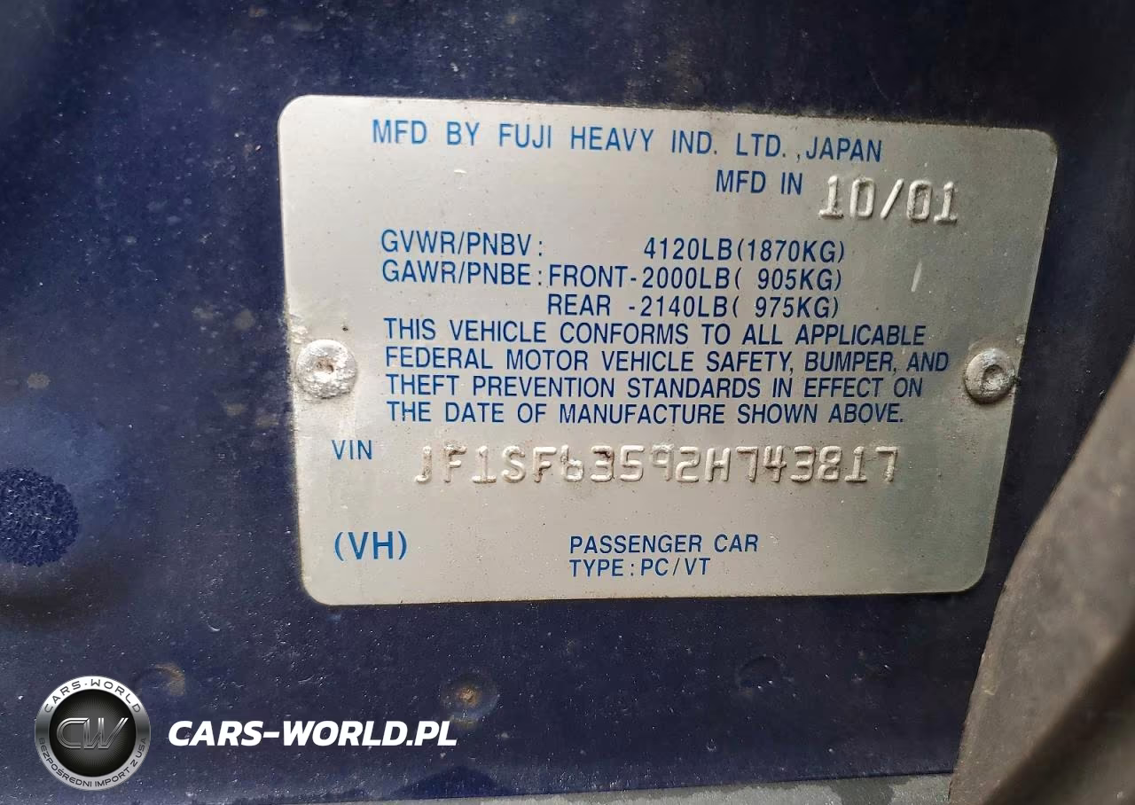 2002 Subaru Forester L VIN:JF1SF63592H743817 - 12