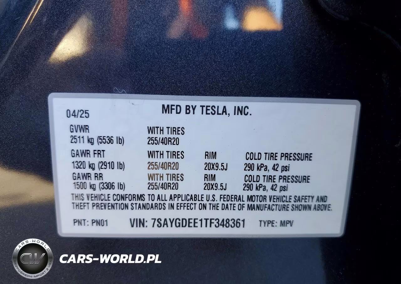 2026 Tesla Model Y VIN:7SAYGDEE1TF348361 - 12