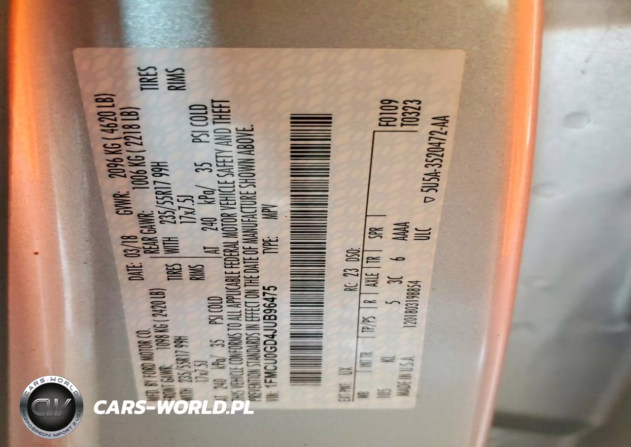 2018 Ford Escape Se VIN:1FMCU0GD4JUB96475 - 13