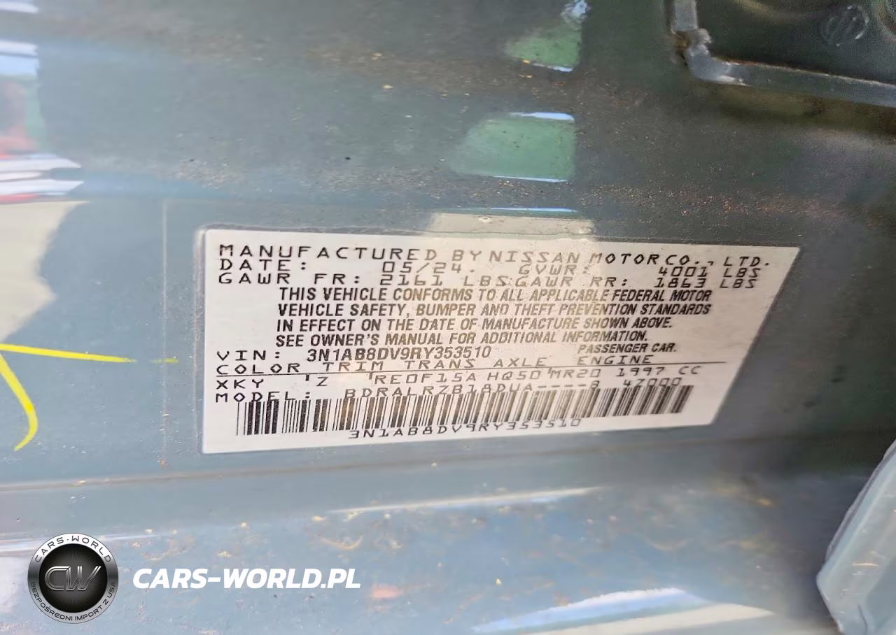 2024 Nissan Sentra Sr VIN:3N1AB8DV9RY353510 - 12