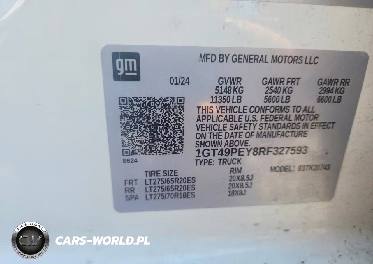 2024 GMC Sierra K2500 At4 VIN:1GT49PEY8RF327593 - 12