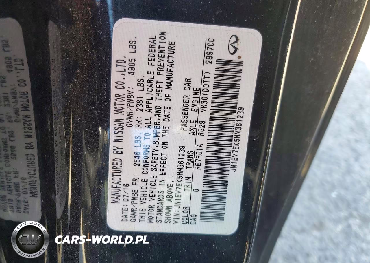2017 Infiniti Q60 3.0T Premium VIN:JN1EV7EK5HM361239 - 13