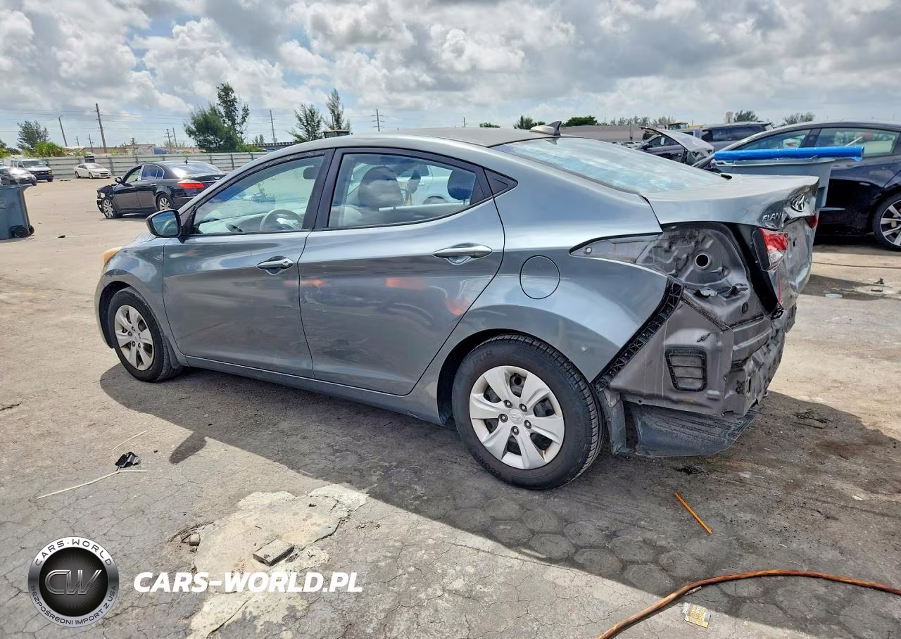 2016 Hyundai Elantra Se VIN:KMHDH4AE5GU637346 - 2