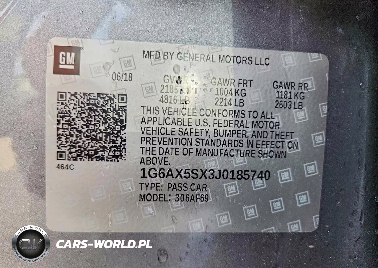 2018 Cadillac Cts Luxury VIN:1G6AX5SX3J0185740 - 12