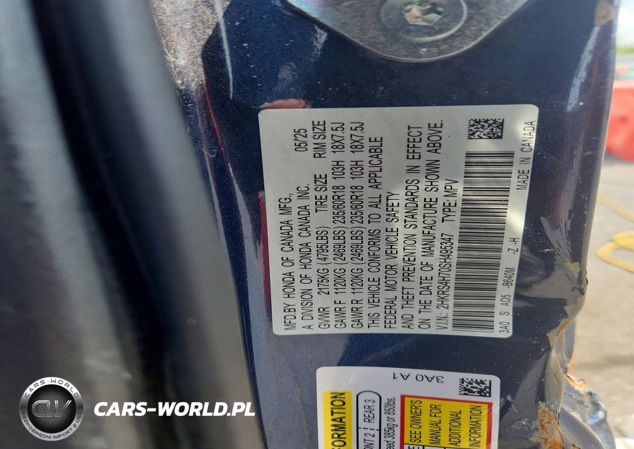 2025 Honda Cr-V Exl VIN:2HKRS4H70SH495347 - 13