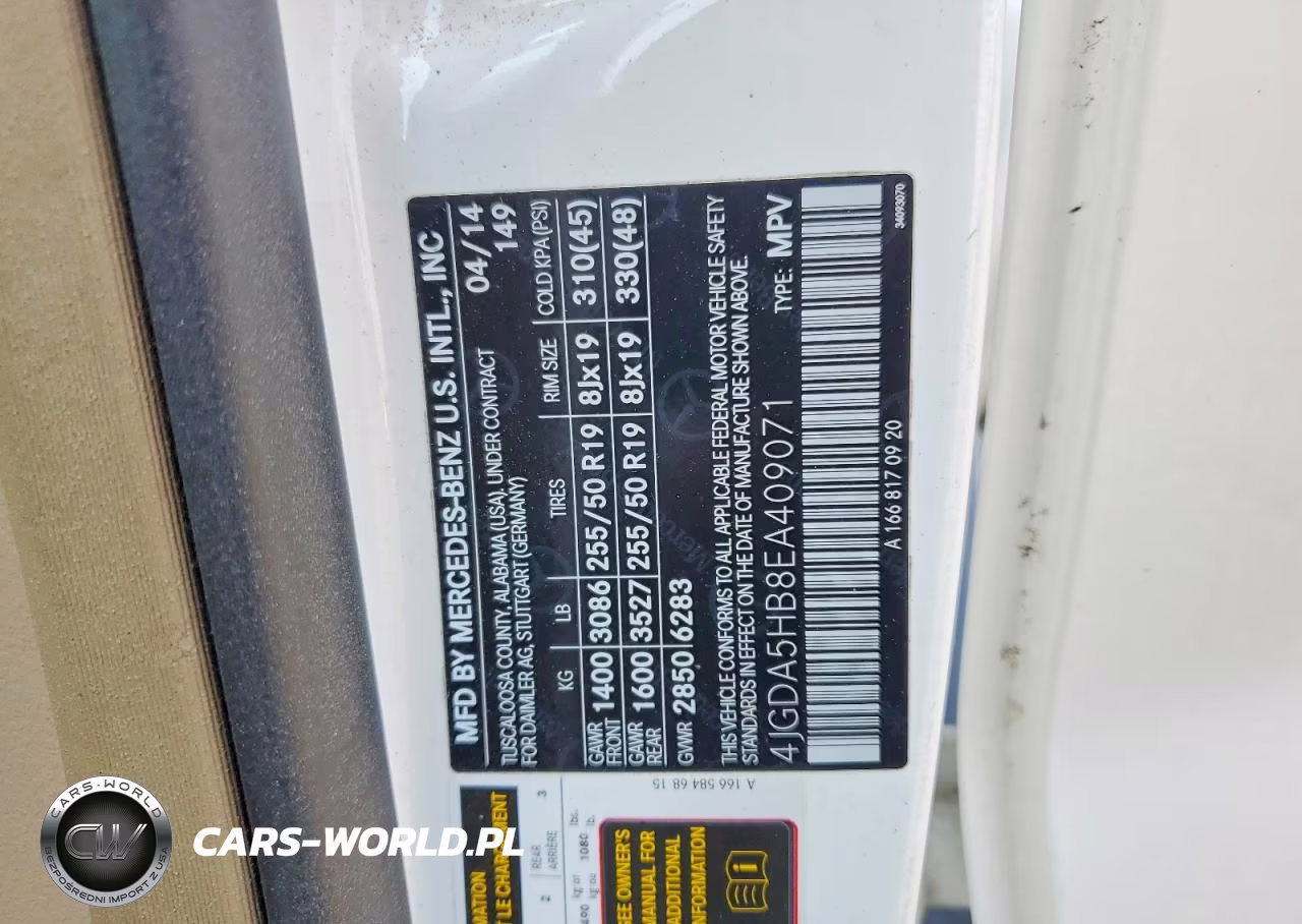 2014 Mercedes-Benz Ml 350 4Matic VIN:4JGDA5HB8EA409071 - 13