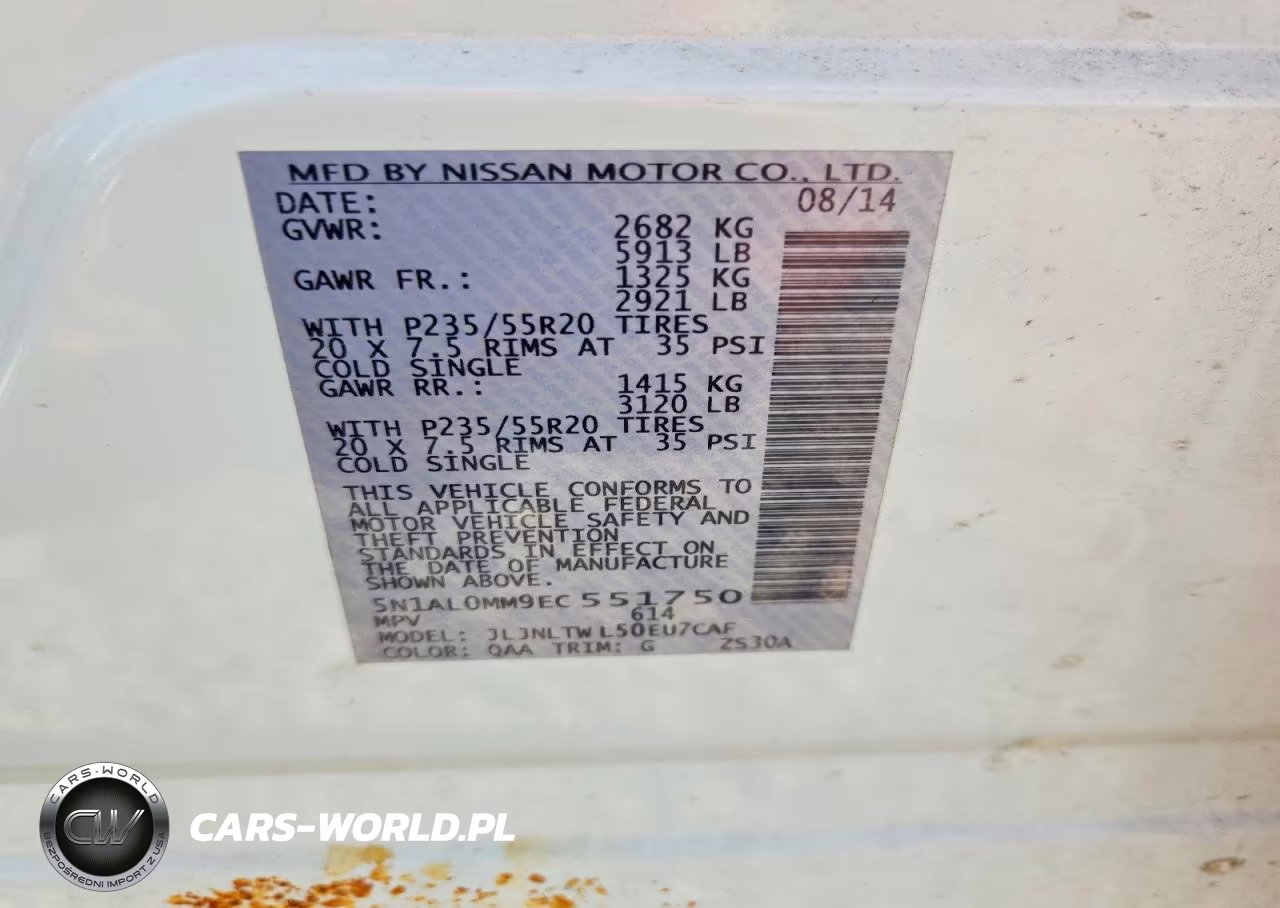 2014 Infiniti Qx60 Base VIN:5N1AL0MM9EC551750 - 12