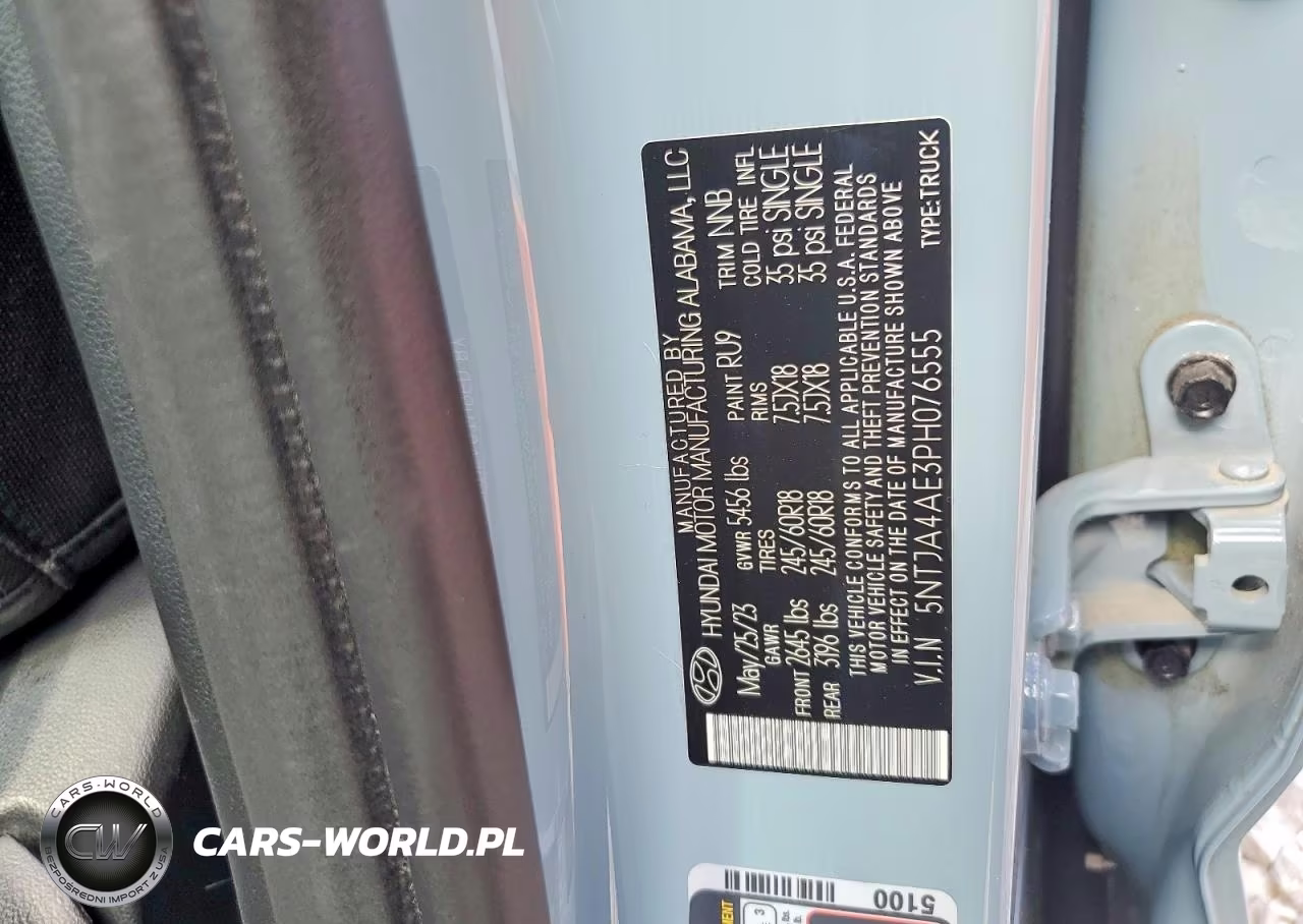 2023 Hyundai Santa Cruz Se VIN:5NTJA4AE3PH076555 - 12